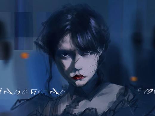 美剧《星期三》写生