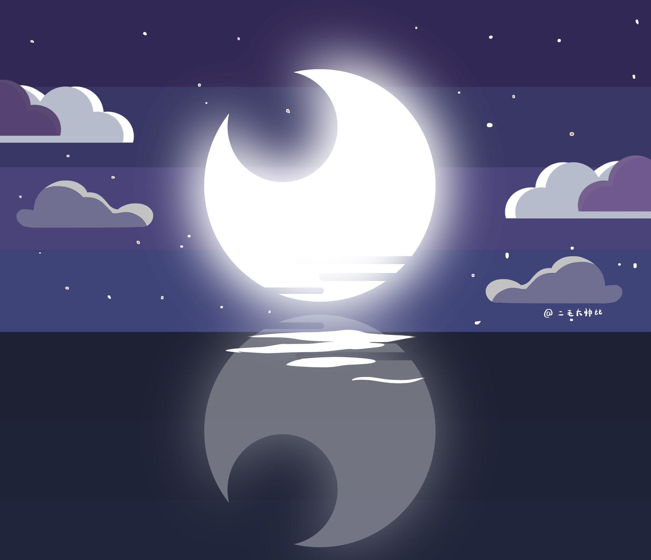 【故事插画】陪着月亮一起孤独|插画|商业插画|MORNCOLOUR - 原创作品 - 站酷 (ZCOOL)
