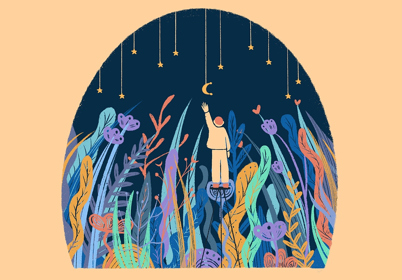 屋里的小人（图ZMjk0Mjk1MjA4） - 艺术插画 - 站酷设计师面包精呀原创素材 - 站酷ZCOOL