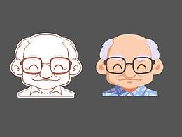 卡通人物头像小练习