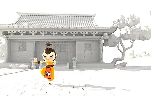 原创3D搞怪国风短片#功夫打饭