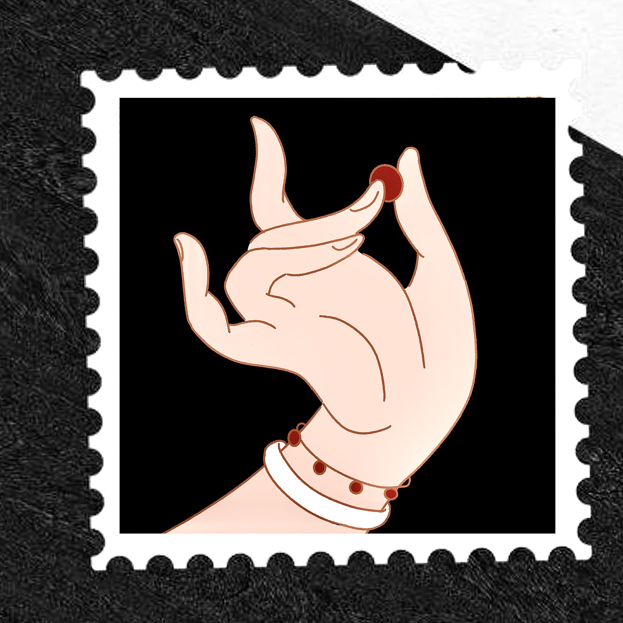 邮票设计 画相思（图ZMjMwNjQzODQ4） - 艺术插画 - 站酷设计师高呼吾名黑音原创素材 - 站酷ZCOOL