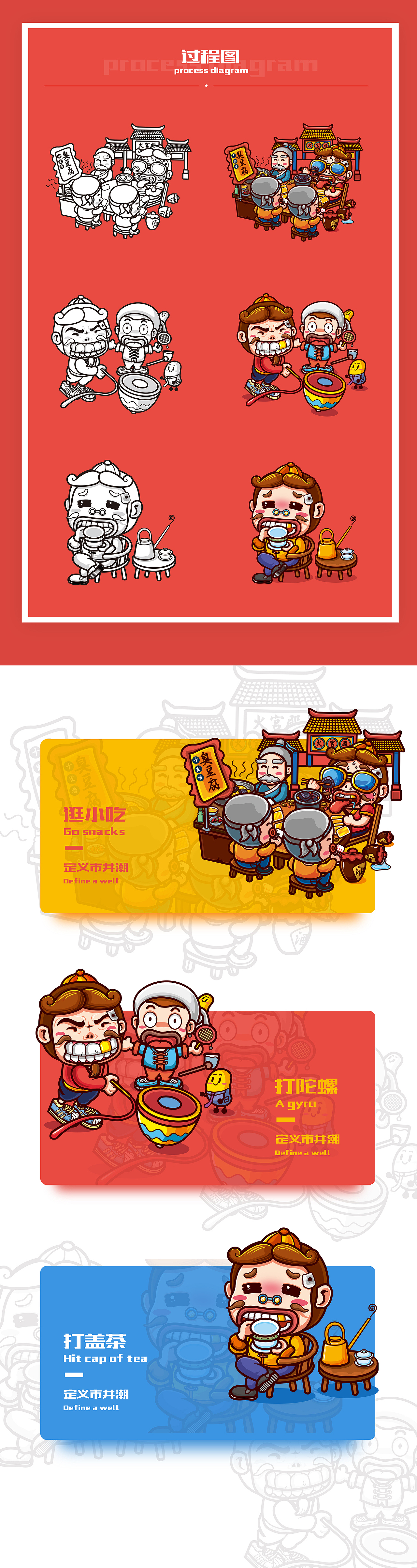 我心中的市井文化（图ZOTgzOTQ5NDA=） - 图案 - 站酷设计师M一78原创素材 - 站酷ZCOOL