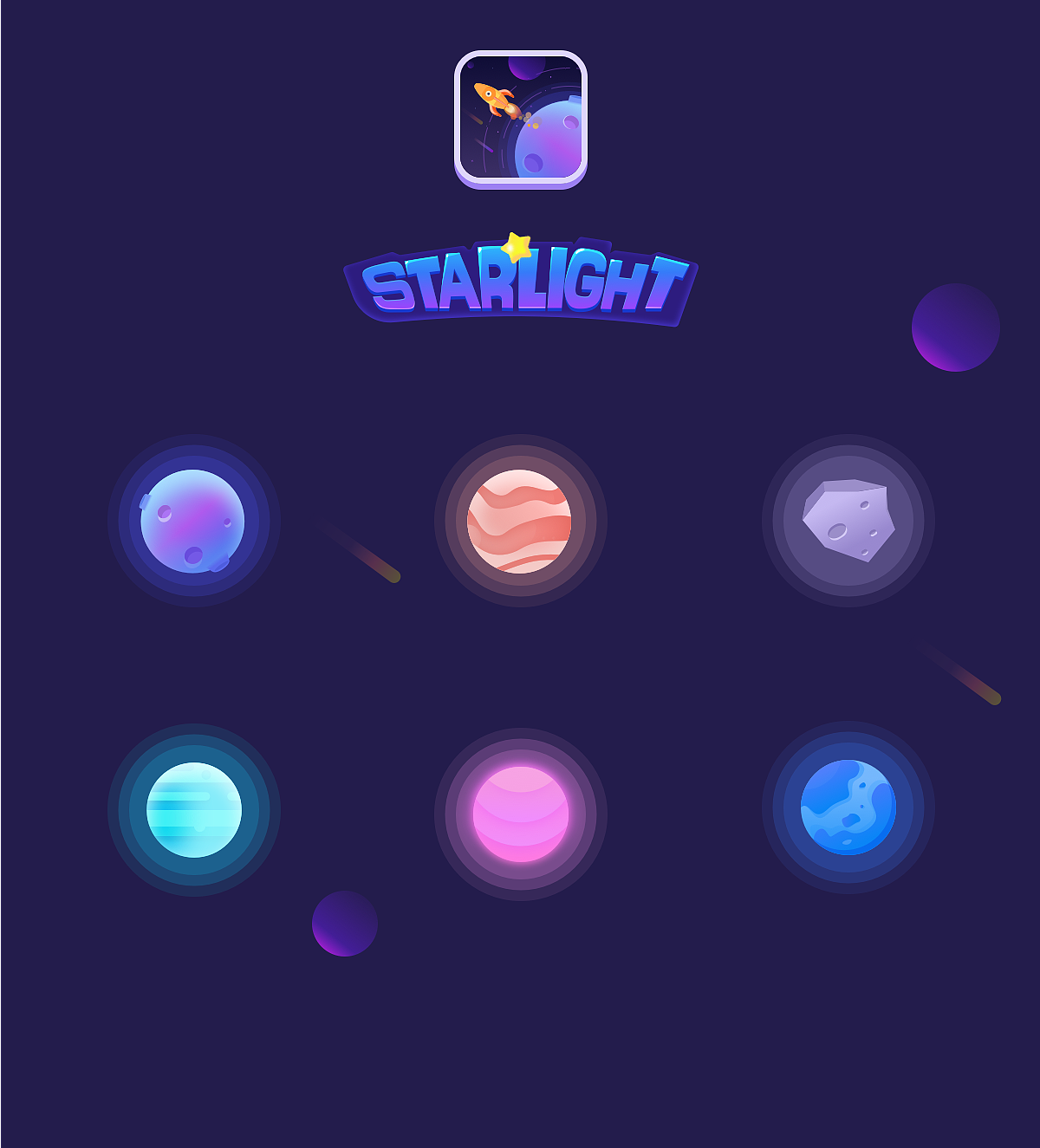startlight星光小游戏设计（图ZMTM3NDMxNzU2） - 游戏UI - 站酷设计师伪命题z原创素材 - 站酷ZCOOL