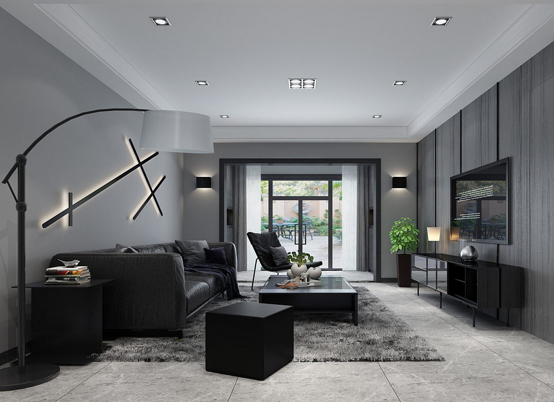 现代客餐厅（图ZMTYwODQwMzQ0） - 家装设计 - 站酷设计师一九九二效果图原创素材 - 站酷ZCOOL