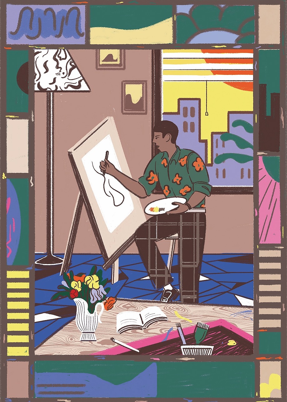 美式插画创作（图ZMjcyNjA4OTQ0） - 新锐潮流插画 - 站酷设计师维奇威化饼原创素材 - 站酷ZCOOL