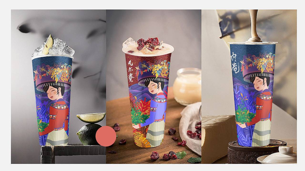 3200艺术茶饮店定位及整体风格设计