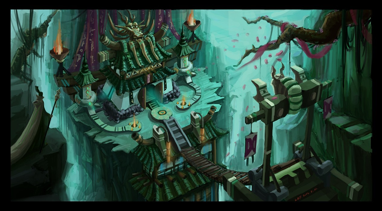 场景概念图|插画|游戏原画|隐身中art - 原创作品 - 站酷 (zcool)