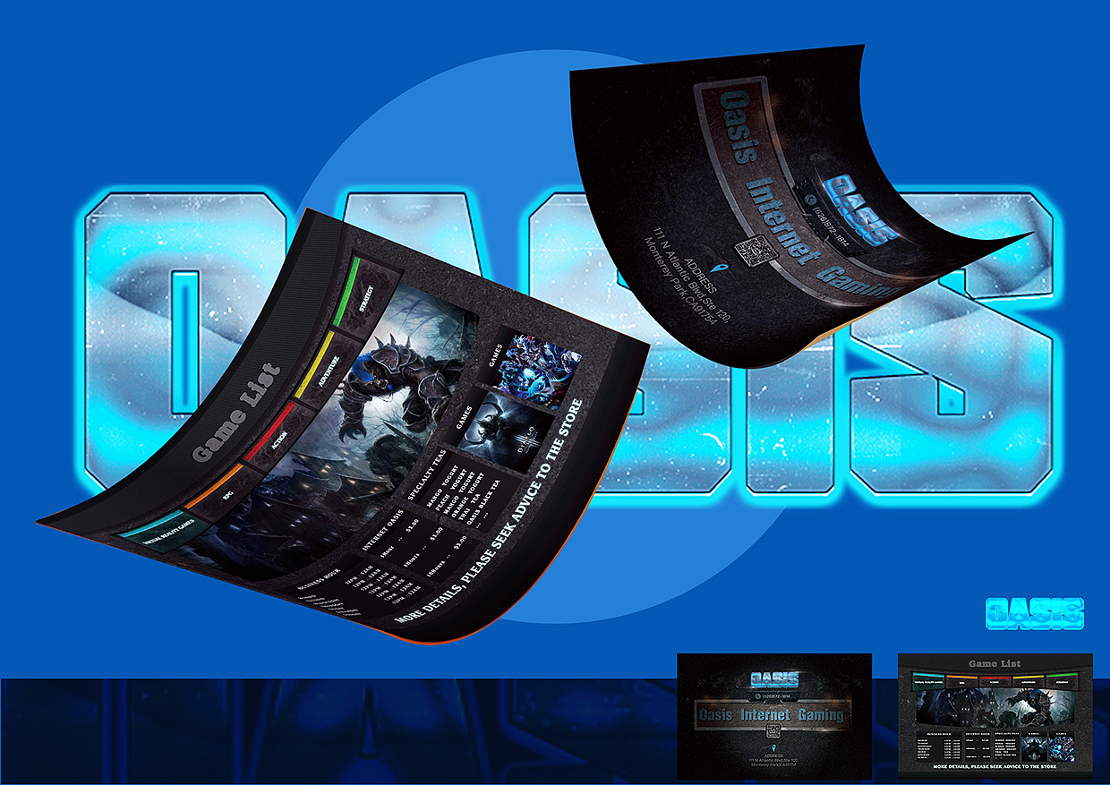 OASIS网吧宣传单页