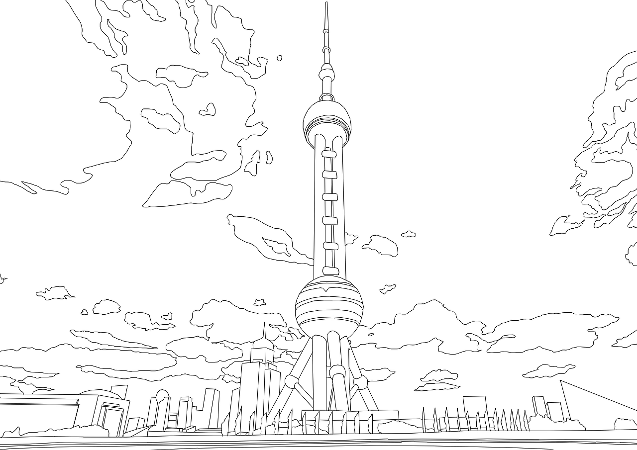 世界名胜古迹线稿（图ZNzM3Mzg2NTI=） - 商业插画 - 站酷设计师billowlan原创素材 - 站酷ZCOOL