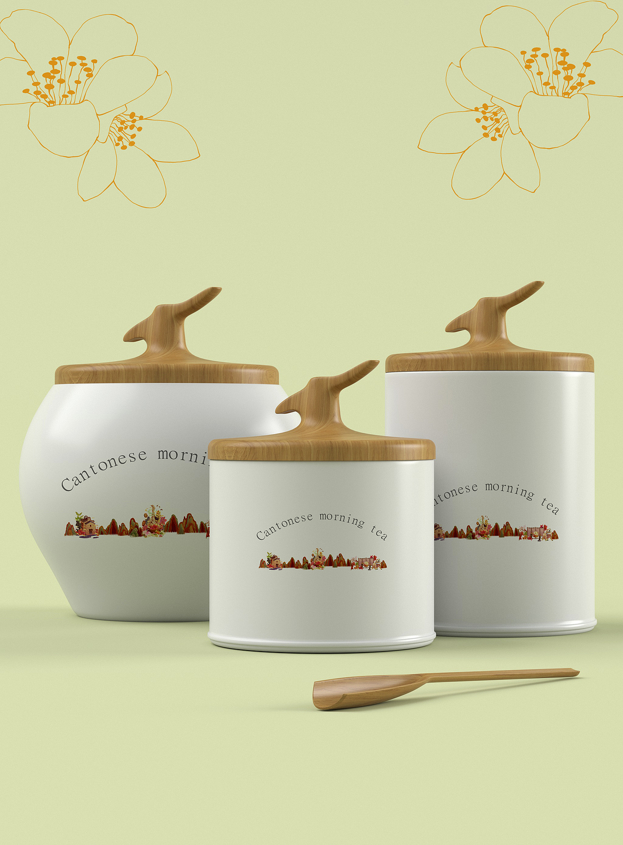 广式早茶 | 粤式早茶 | 岭南美食 | 早茶（图ZMzE1MDYwMzQ4） - 商业插画 - 站酷设计师特麗Li原创素材 - 站酷ZCOOL