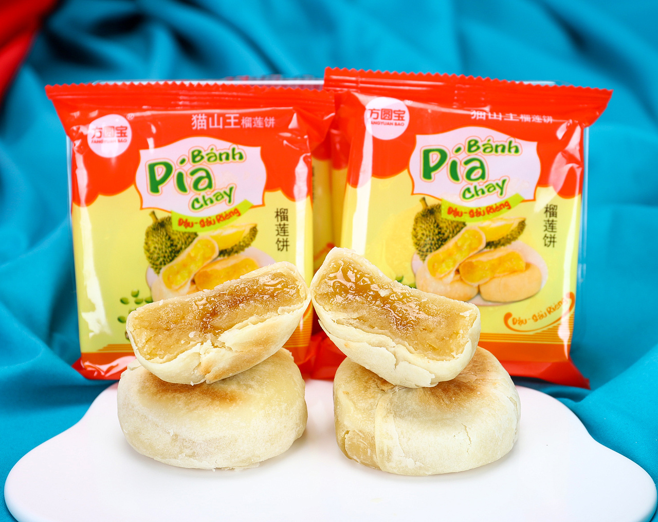 食品拍摄猫山王榴莲饼