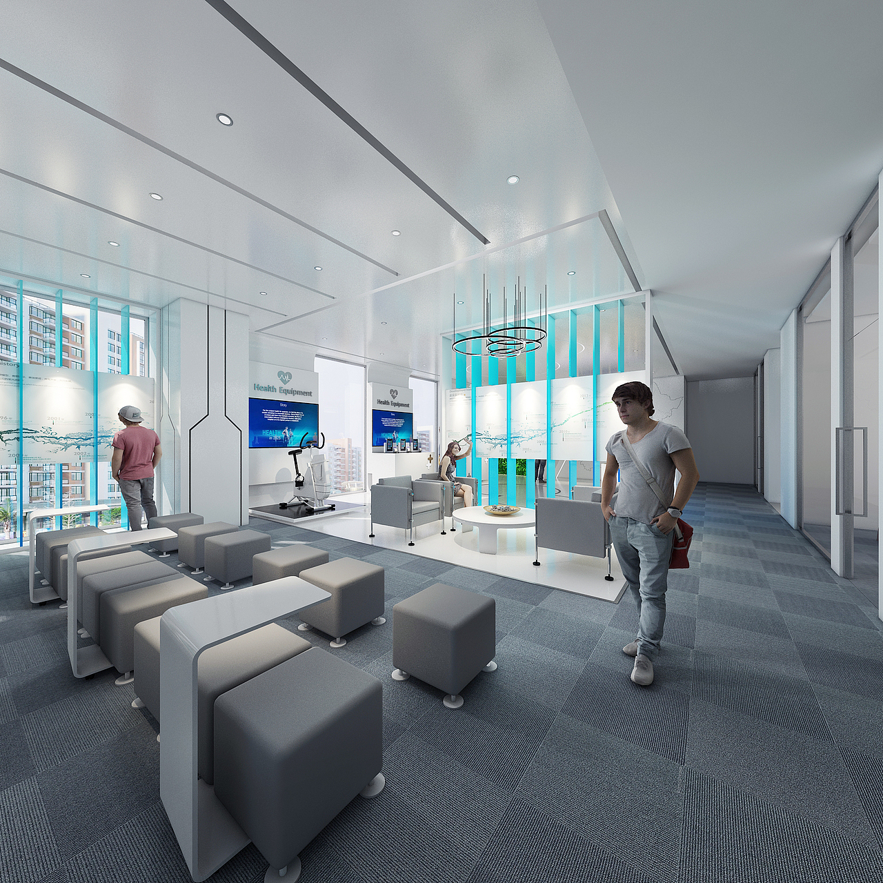 复星星健办公展示区（图ZOTE0Njk1MzI=） - 展陈设计 - 站酷设计师kiddkong1986原创素材 - 站酷ZCOOL