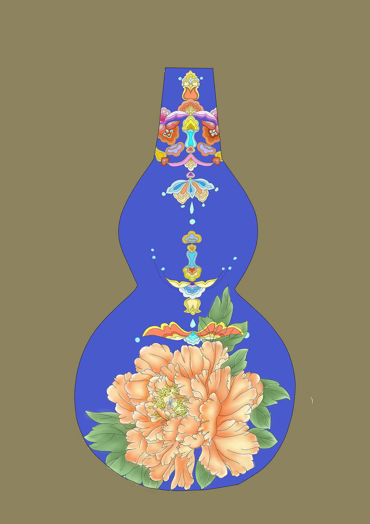 葫芦系列|插画|创作习作|坦然yt_原创作品-站酷zcool