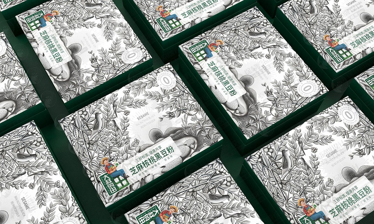 大叔的田芝麻核桃黑豆粉