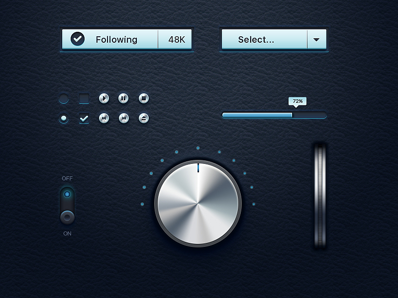 UI kit 金属播放按钮（图ZMzgwOTc0NjQ=） - 图标 - 站酷设计师大皮皮儿原创素材 - 站酷ZCOOL