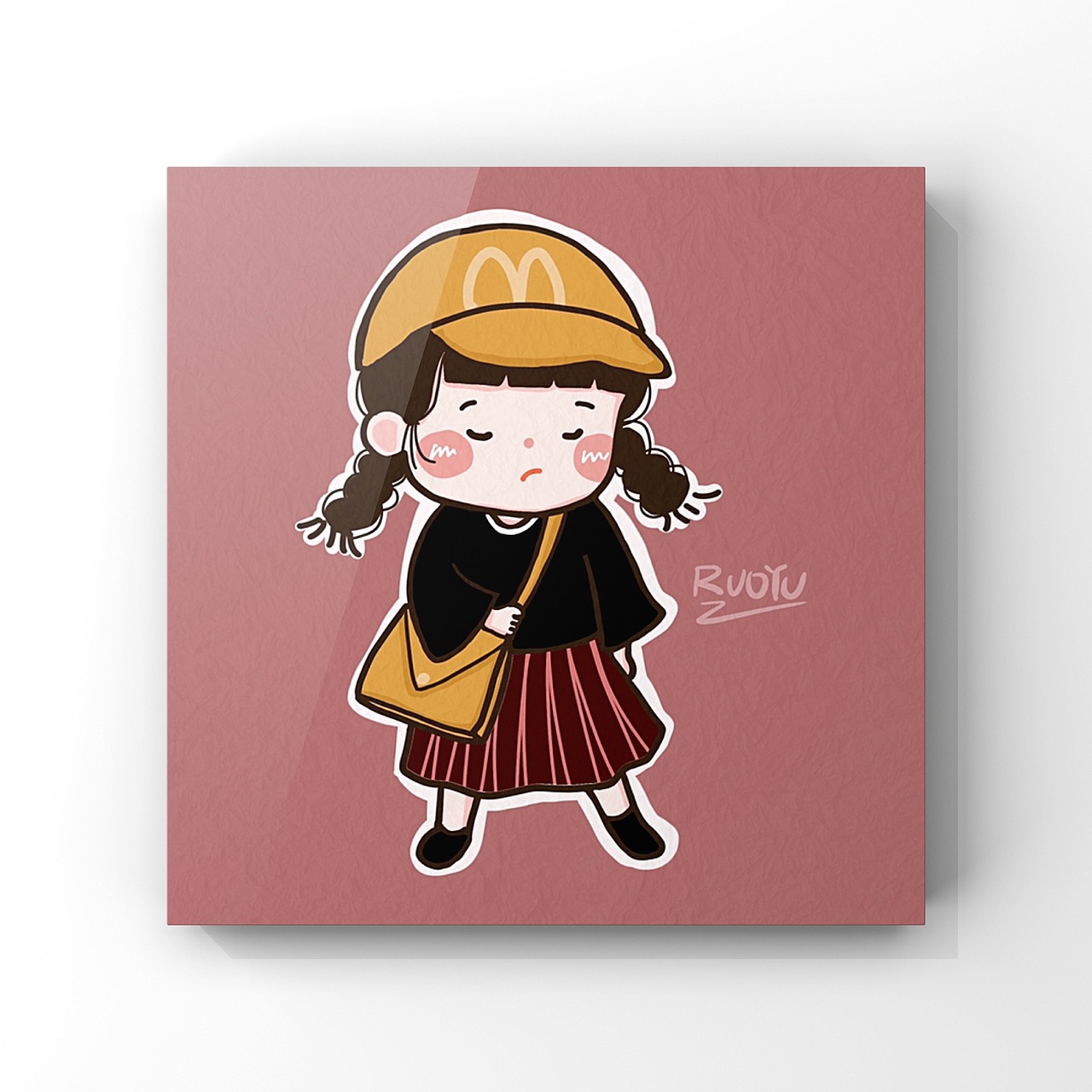 可愛穿搭插畫（圖ZMTQ2ODQ1MjUy） - 藝術(shù)插畫 - 站酷設(shè)計師愛畫畫的RUOYU原創(chuàng)素材 - 站酷ZCOOL