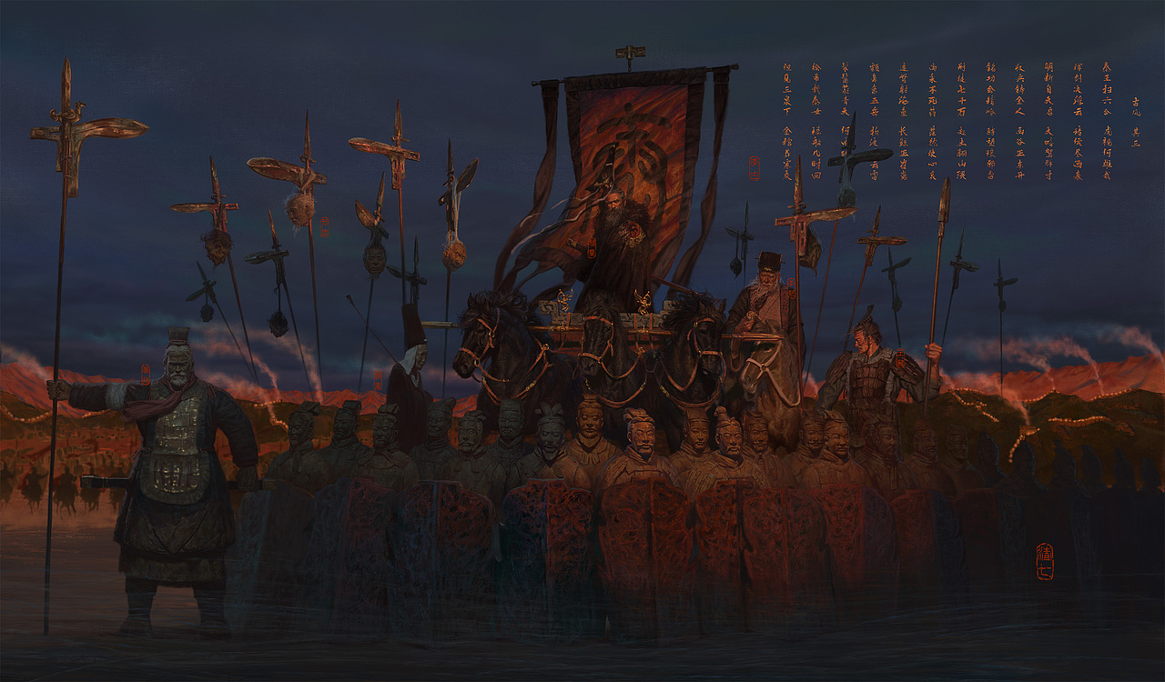 帝国的落日（图ZMjc3NjQ1ODA4） - 艺术插画 - 站酷设计师渣渣七原创素材 - 站酷ZCOOL