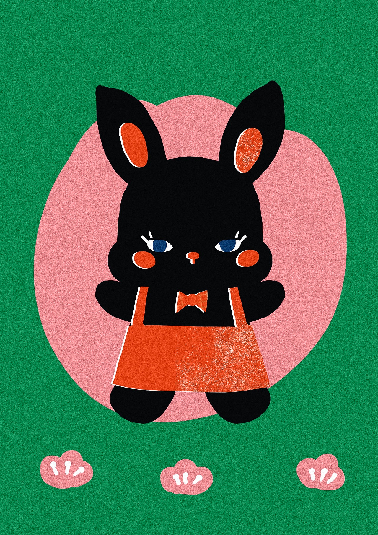 小动物涂鸦插画