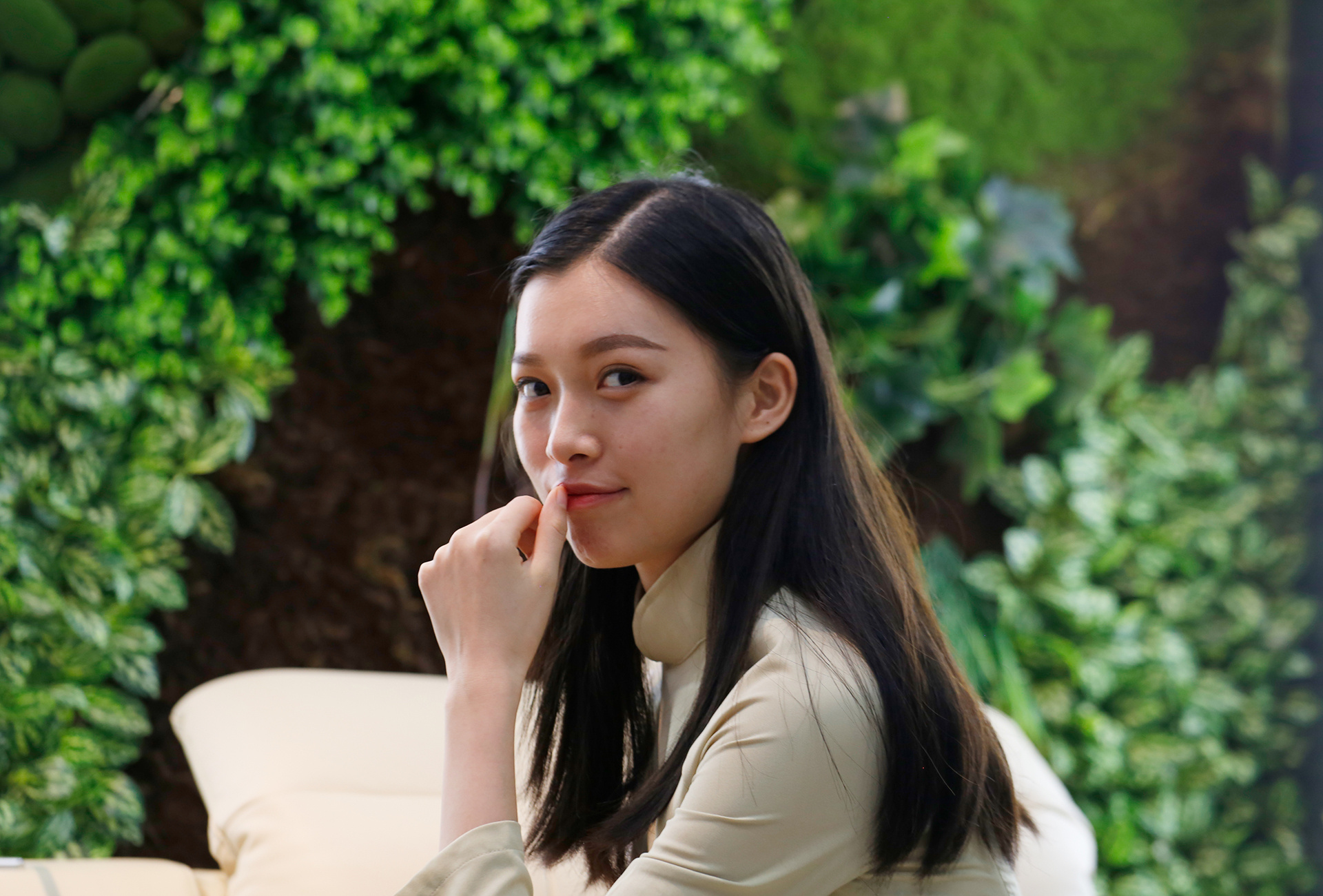 家具展会模特摄影2 活动现场女模特拍摄 人像拍照