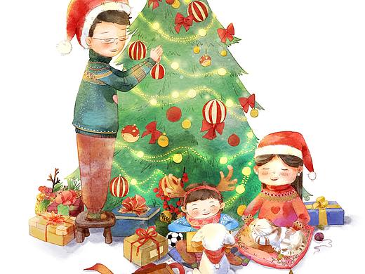 圣诞节（个人主页-ZMzI1NDc2NTI=） - 创作习作 - 站酷设计师L玲玲玲原创素材 - 站酷ZCOOL