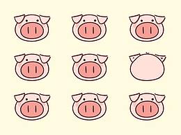 表情設(shè)計(jì)——牛皮豬系列2