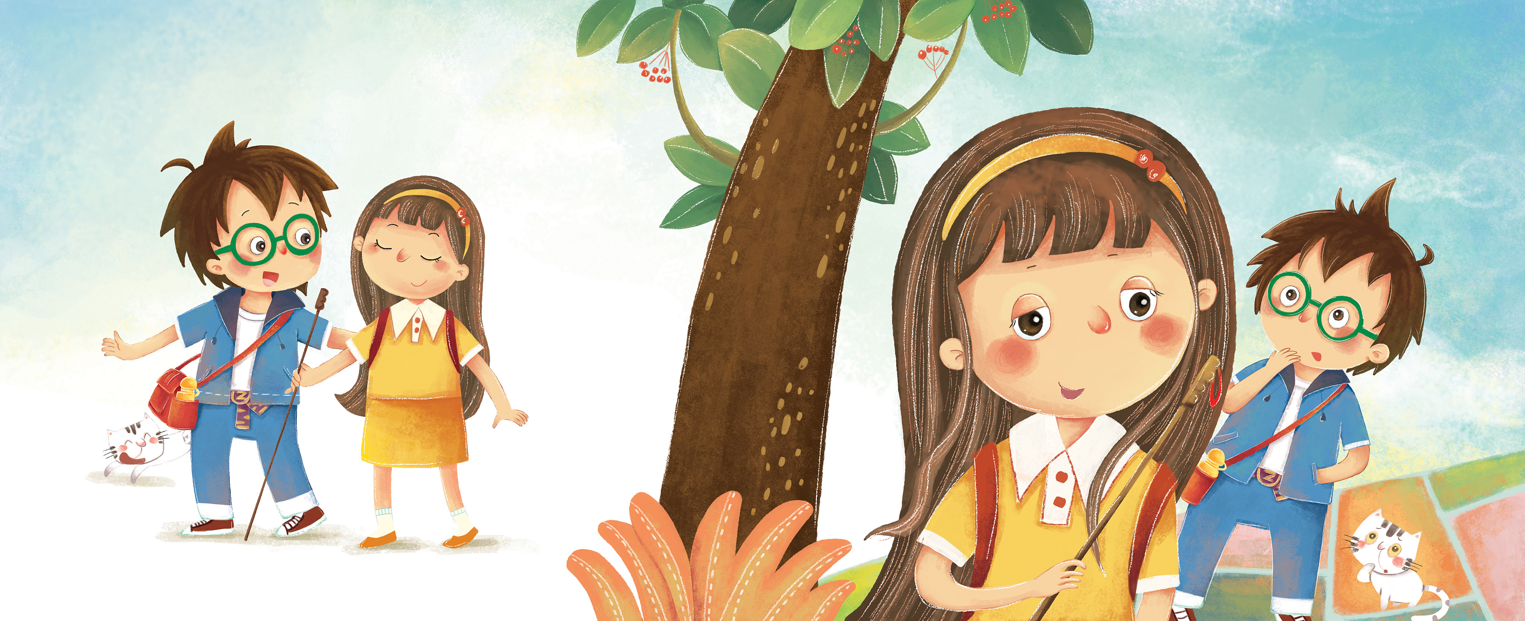 皮皮鲁-绿眼镜|插画|儿童插画|水果园子ly - 原创作品 - 站酷 (zcool)