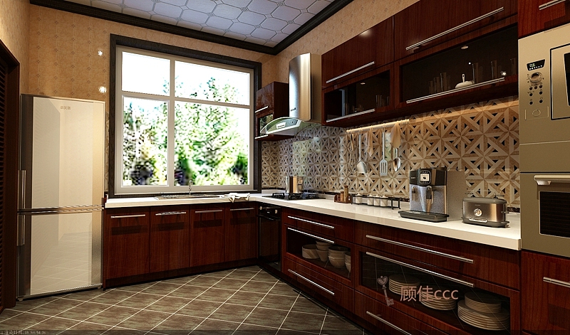 奥北公元151平米美式风格装修设计效果图~