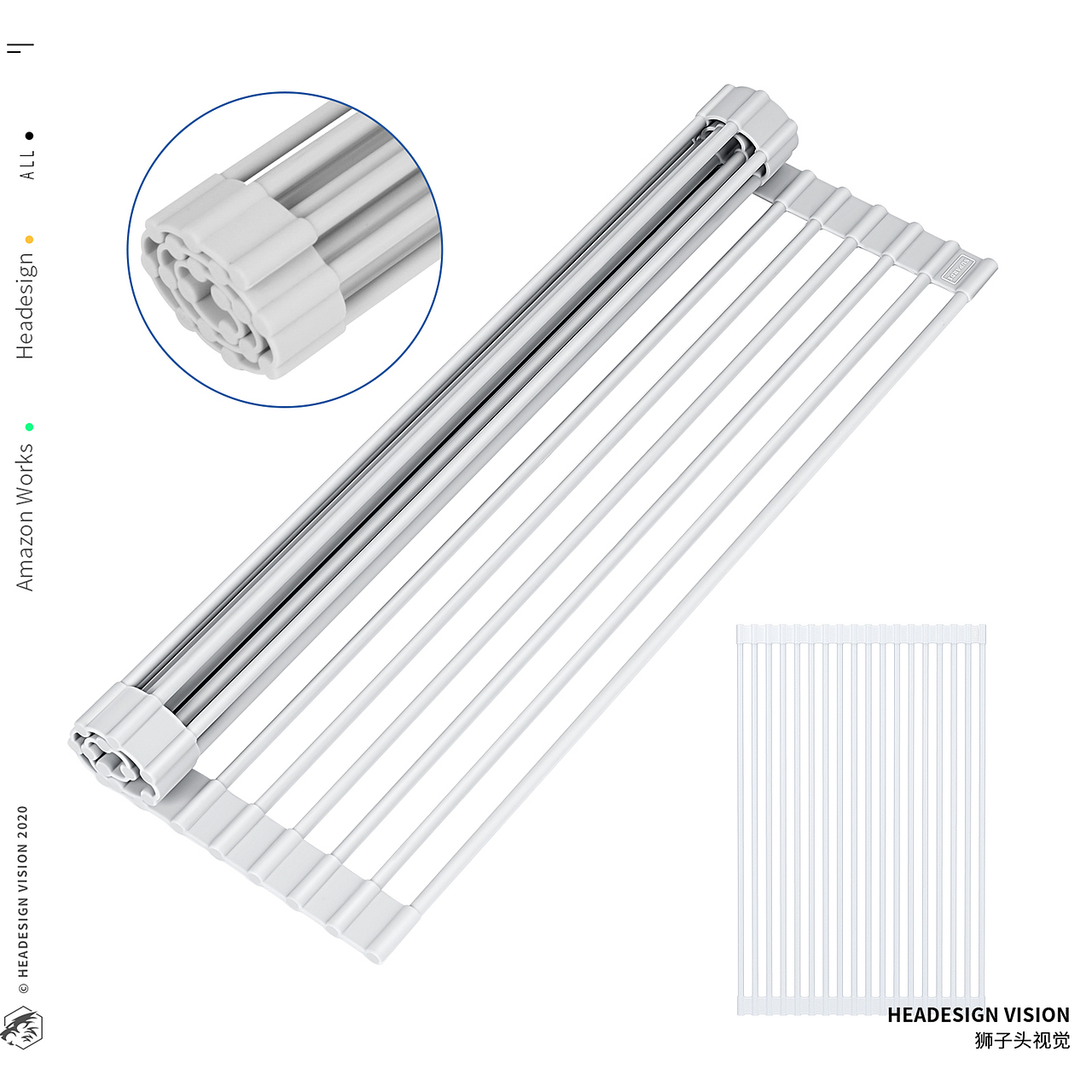 沥水架产品拍摄_主图设计_A+页面设计-狮子头视觉