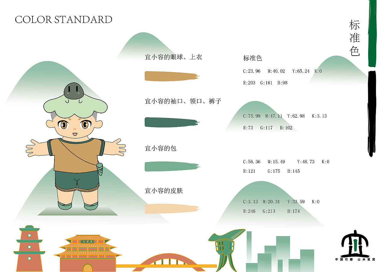 毕业设计\宜宾竹形象设计（图ZMjU5Mjg0NDky） - IP形象 - 站酷设计师大菠萝先生原创素材 - 站酷ZCOOL