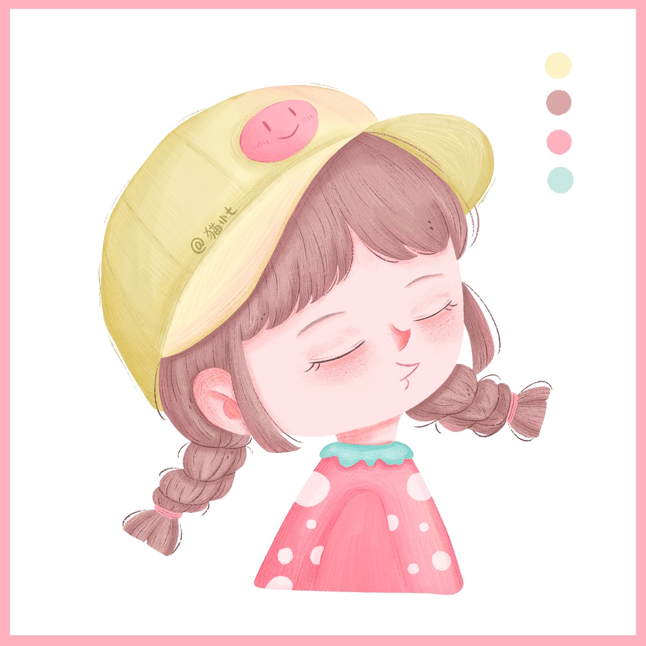 儿插头像|插画|儿童插画|猫小七爱画画 - 原创作品 - 站酷 (zcool)