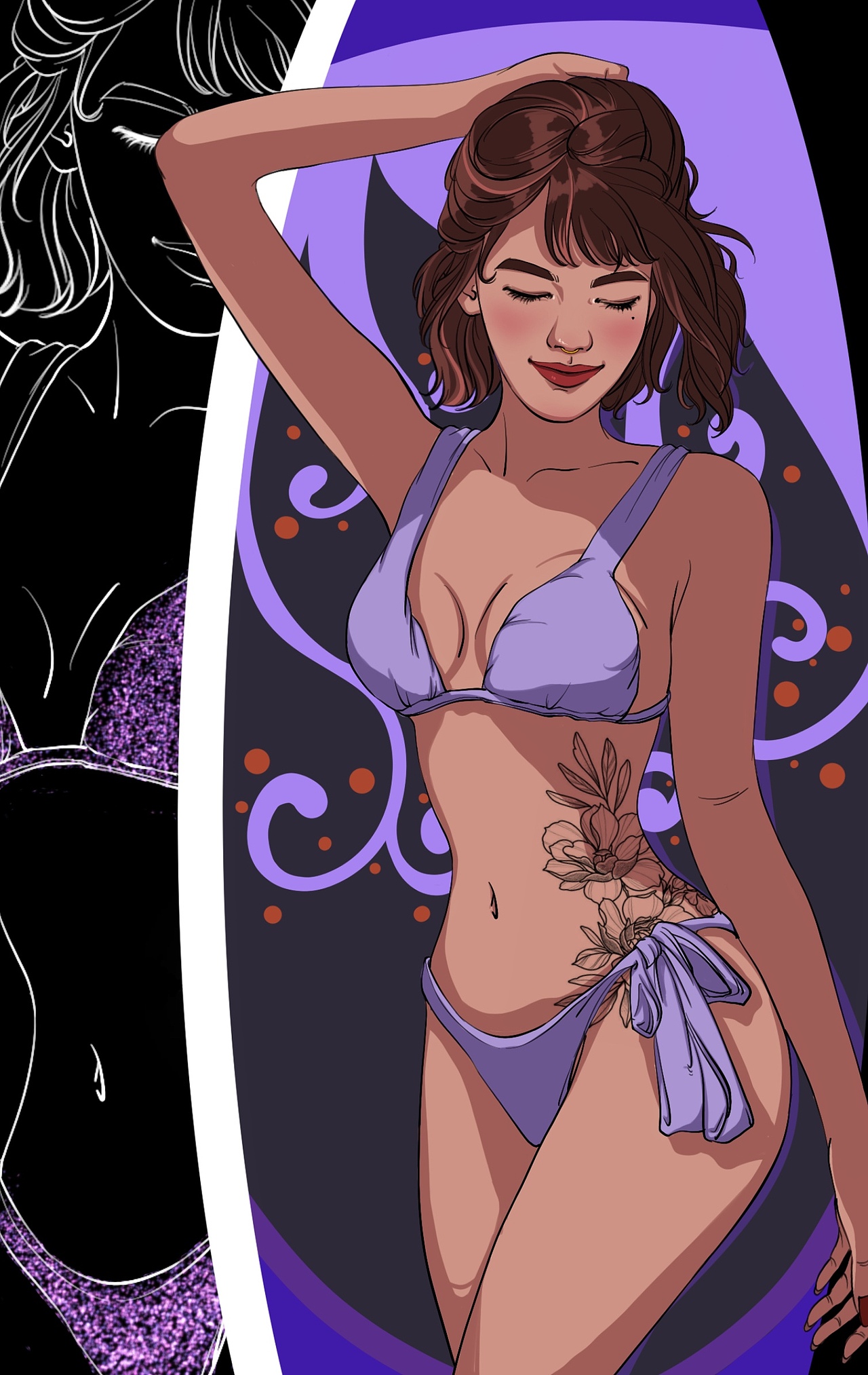 没啥好发的不能空着（图ZMjE2NDkzNDAw） - 艺术插画 - 站酷设计师12345hyy原创素材 - 站酷ZCOOL