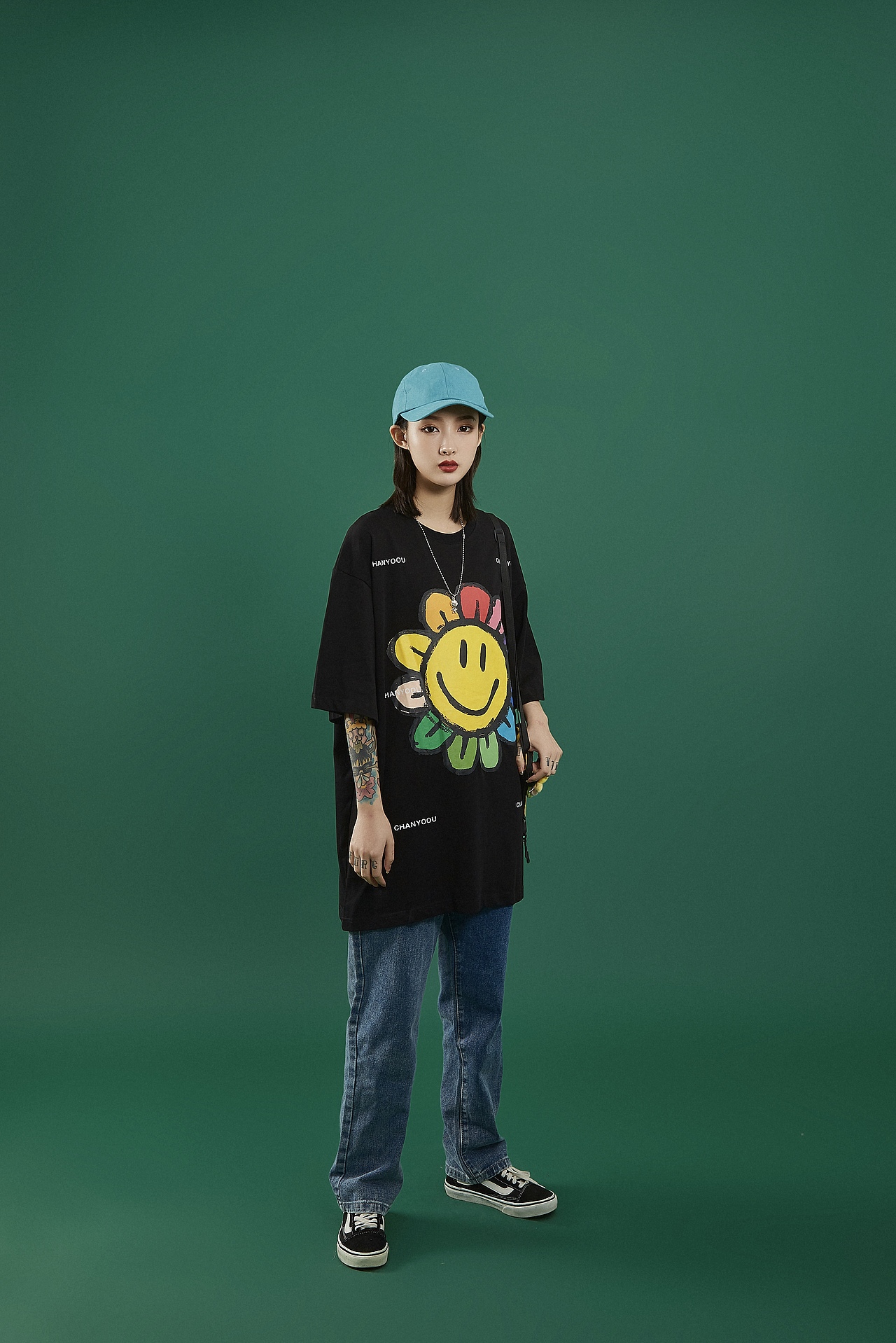 潮牌笑脸太阳花