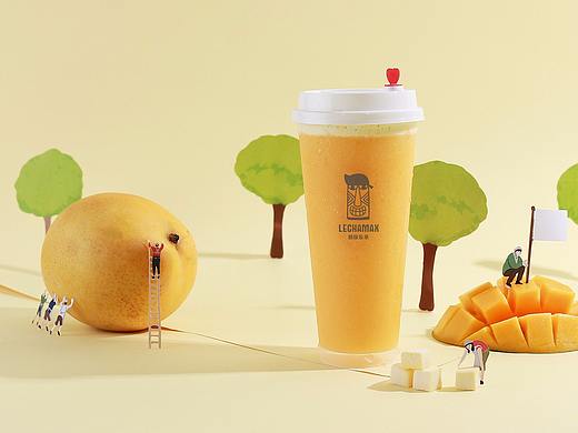水果茶饮品拍摄【草莓、芒果、蜜瓜、西柚】上海魔摄