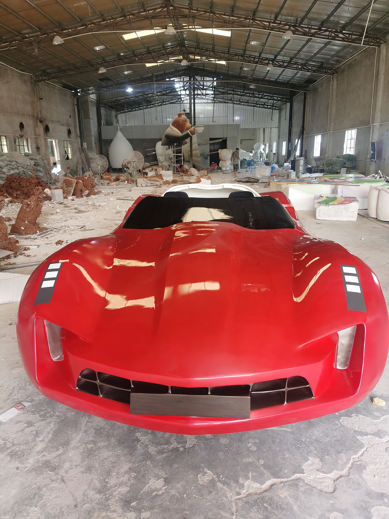 展览道具摆件玻璃钢仿真1比1汽车模型雕塑跑车外壳定制