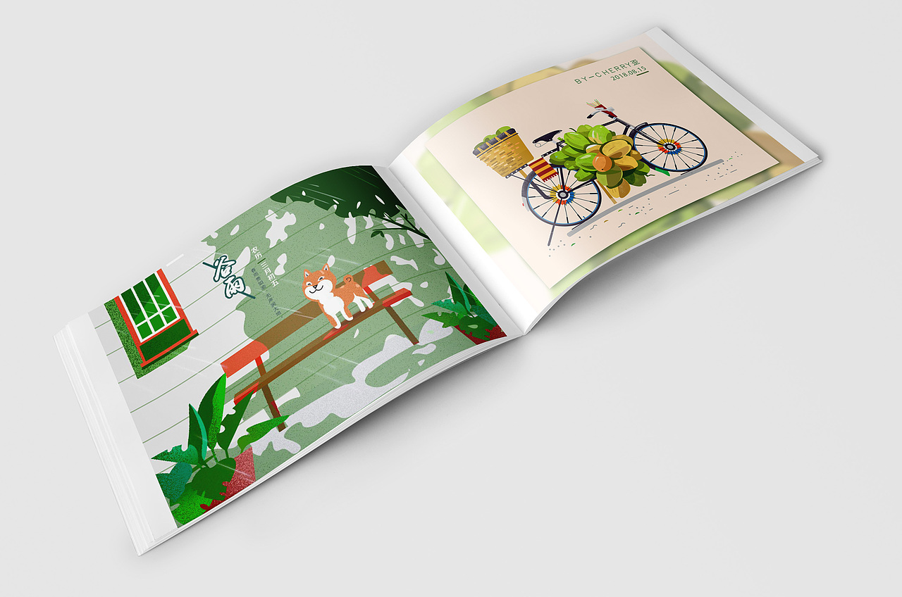 一些以前的作品放到样机里看看