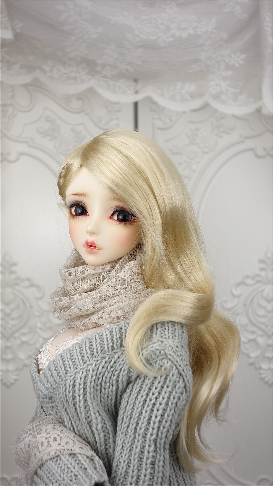 吸血鬼 lisa 三分bjd娃娃 头雕&胸台 3d建模,3d打印原型制作