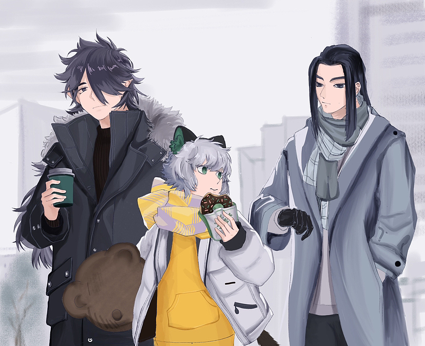 叁人行（图ZMzIzNTU3NzY4） - 游戏原画 - 站酷设计师oooo乂原创素材 - 站酷ZCOOL