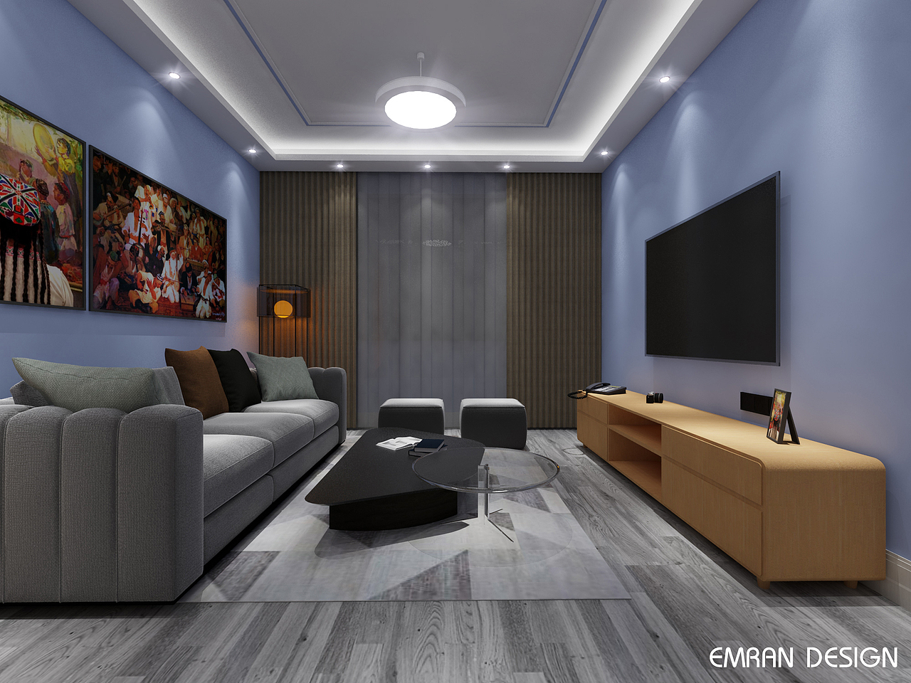 出租房客厅家装设计效果图