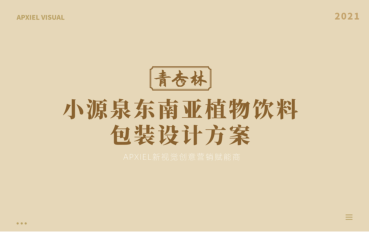 小源泉东南亚植物饮料包装设计方案
