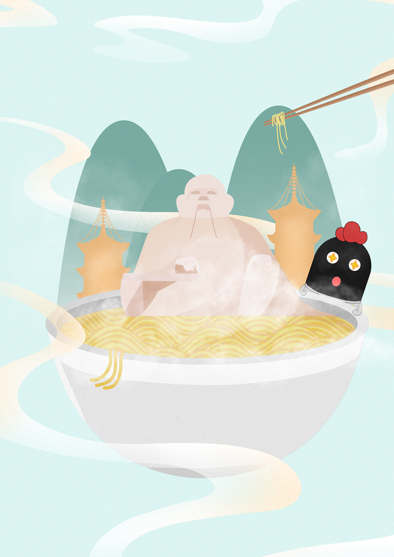 闽南场景系列插画