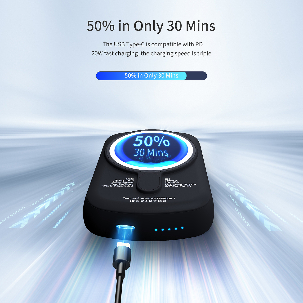 【亚马逊A+页面】磁吸充电宝