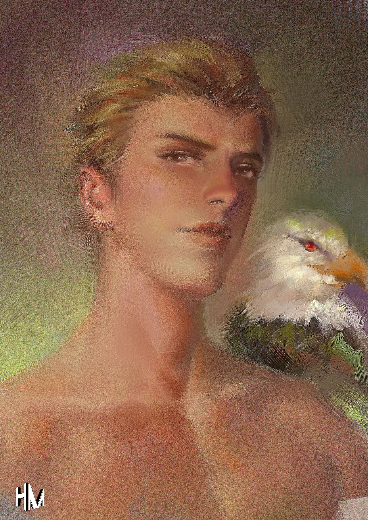 【徒弟的作品系列】头像习作练习3（图ZMTc2NTczMDY0） - 商业插画 - 站酷设计师泰格鲁斯原创素材 - 站酷ZCOOL