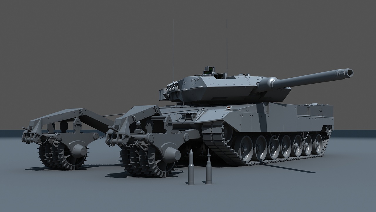 豹2坦克|三维|机械/交通|element0215 - 原创作品 - 站酷 (zcool)