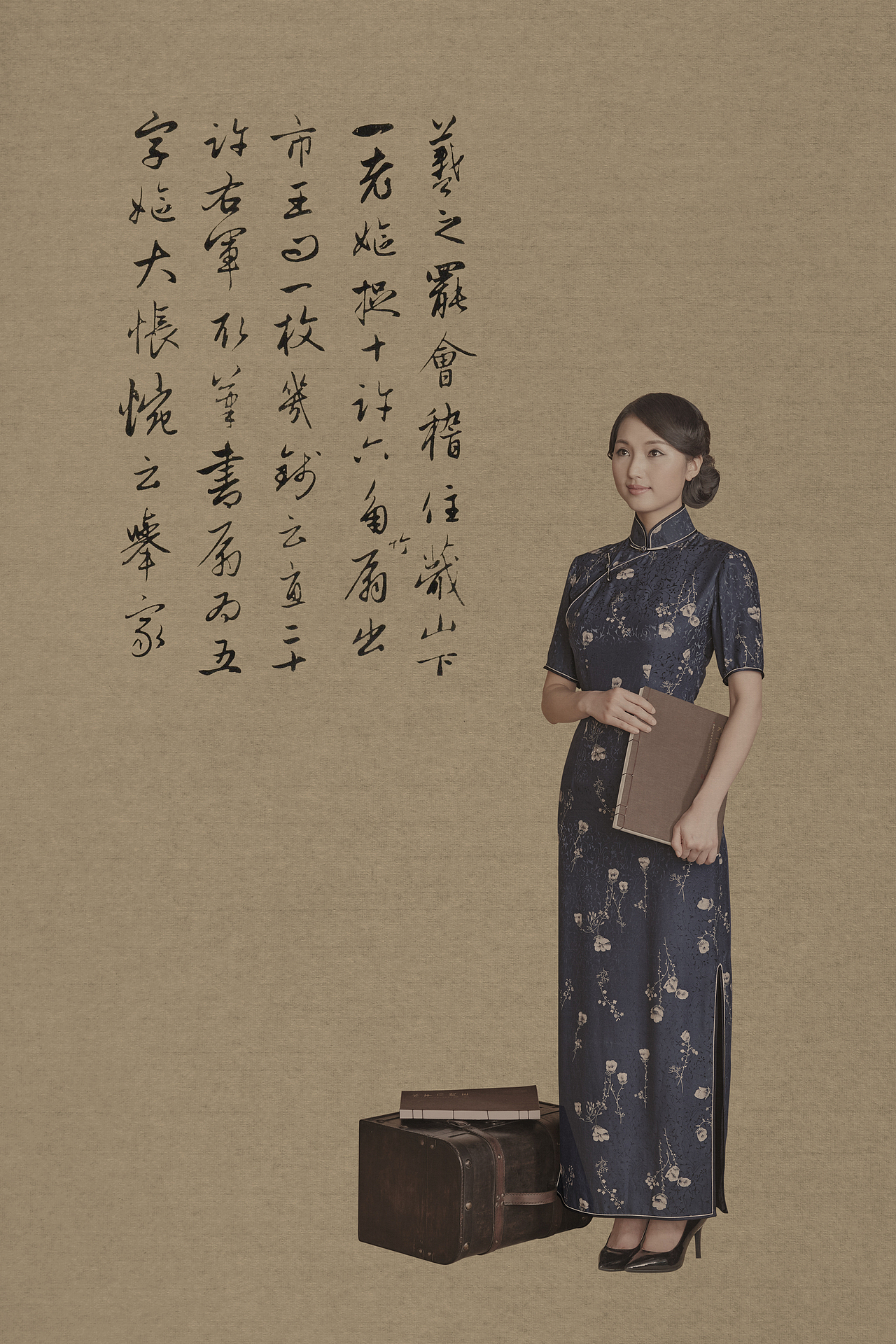 服装拍摄-某品牌旗袍礼服-中国风-新文人画摄影（第二弹）