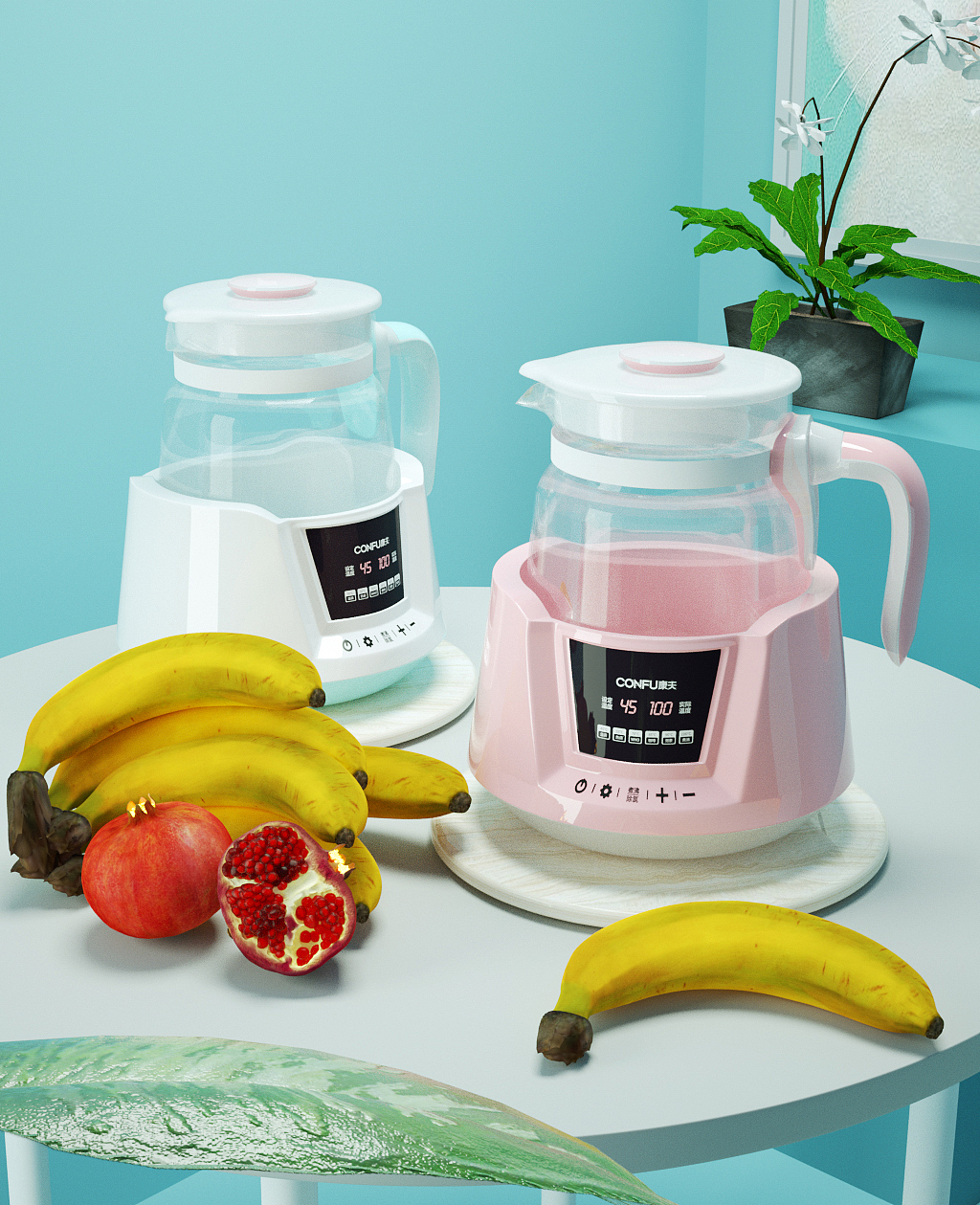 调奶器建模 场景渲染（图ZMTU4MjQyNjg0） - 场景 - 站酷设计师无相jack原创素材 - 站酷ZCOOL