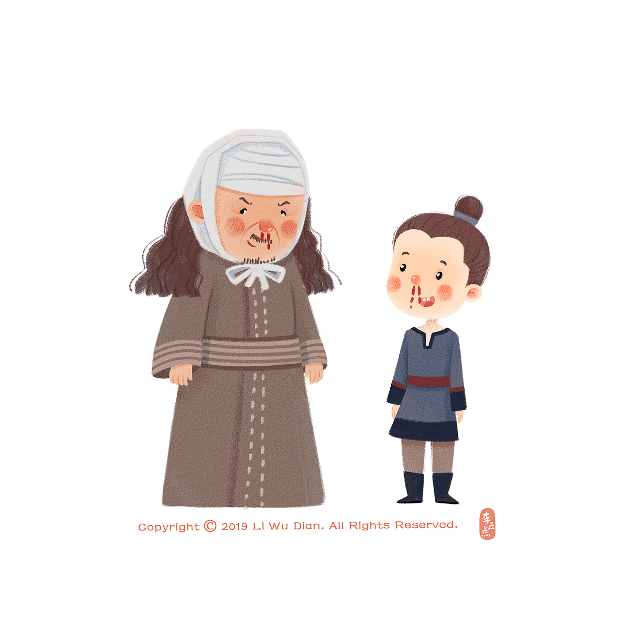 庆余年小图（图ZMTkxNTA1MjM2） - 儿童插画 - 站酷设计师李五点zka原创素材 - 站酷ZCOOL