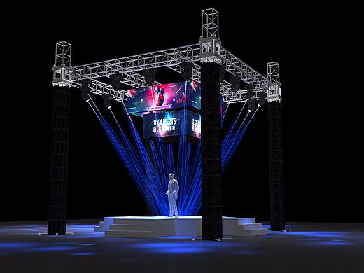 街舞大赛舞台效果图