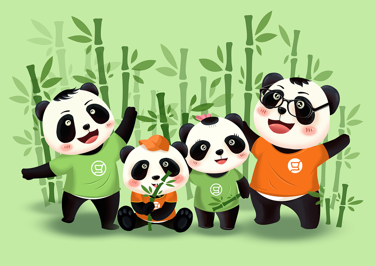 四口之家-熊猫(练习)