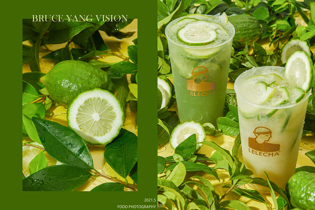 美食摄影 | 乐乐茶饮品拍摄,香水柠檬茶 油柑柠檬茶